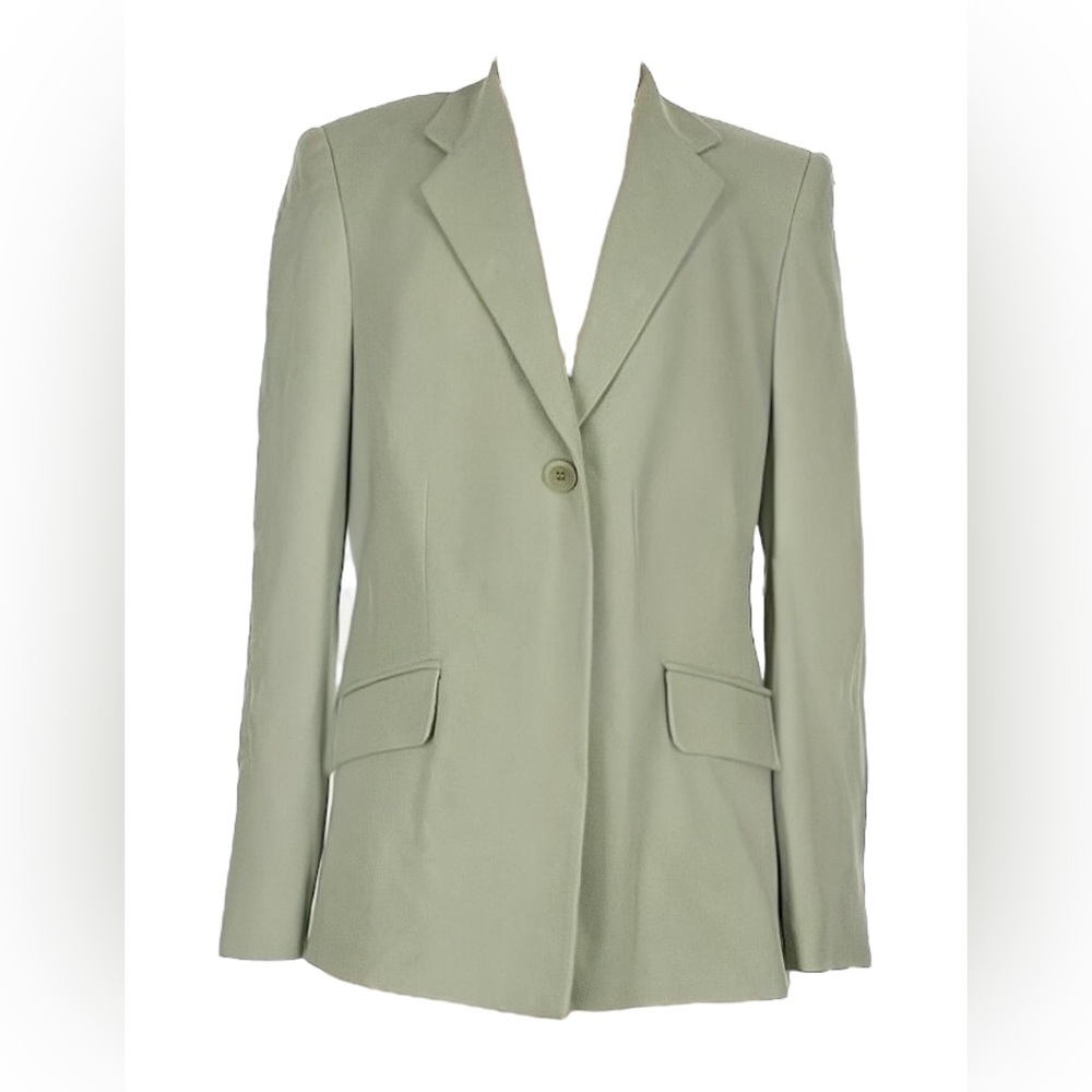 💕 Vintage Charter Club Women's Blazer Sage Green Career Jacket